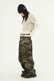 Military cutting cargo half banding pants