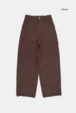 Subtle side pin-tuck carpenter pants