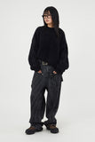 Dirty washed front pocket denim pants