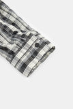 Window pane crinkle check shirt