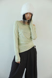 Pro.1 see-through logo scarf