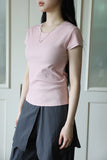 Cotton cap sleeve tee