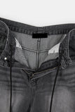 Folds rivet over denim pants