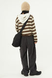 Tracy hooded stripe knit