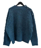 Slit Wool Button Knit