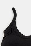 Laia wide binding cropped sleeveless top