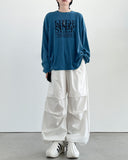 Wineed Cotton Parachute Pants