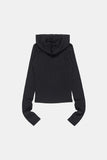 Hazel hooded crop long sleeve
