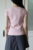 Cotton cap sleeve tee