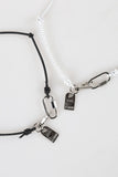 Bold Label String Necklace