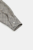 Rai over hooded check shirt