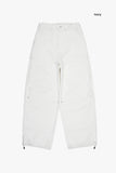Subtle side pin-tuck carpenter pants