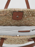 Nedic Rattan Medium Tote & Crossbody Bag