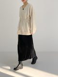 [SET] Mona V-neck Loose Fit Knit