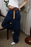 D-ring cowgirl denim jeans