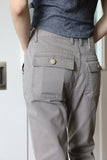 Cotton teen bootcut pants