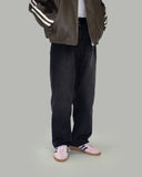 Ege one-tuck semi-wide denim pants
