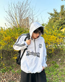 Scannel button hoodie