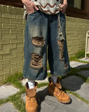 Western Vintage Bermuda Denim