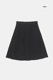 Grace pleated midi skirt