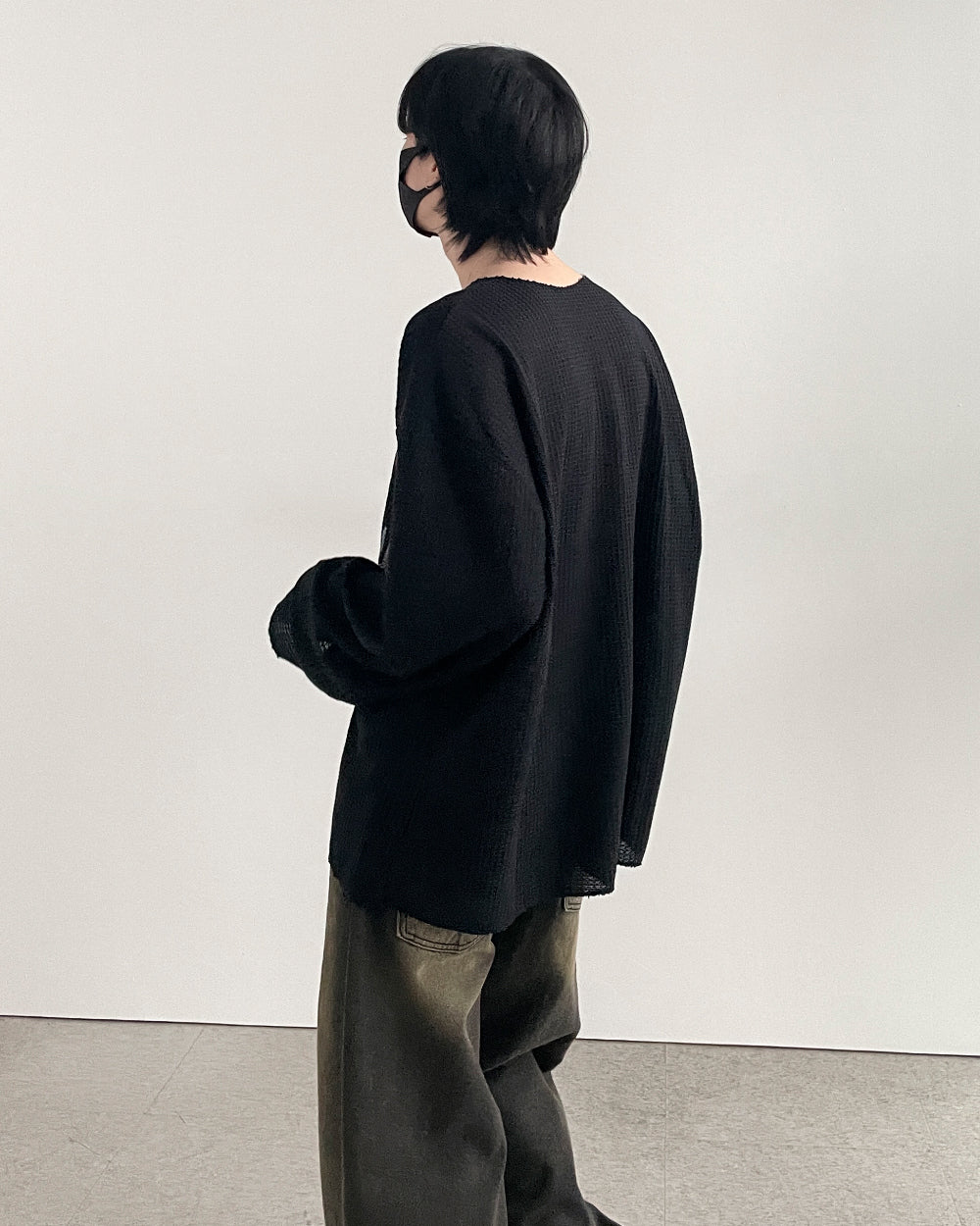 【YOURNUS】Cream Crople Knit T-shirt YOURNUS (ユアノス) - クリームクロップルニットTシャツ / Cream