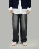 pore washed black jeans