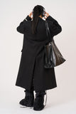 Surplus wool double maxi coat