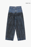 Dirty washed front pocket denim pants