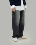 pore washed black jeans