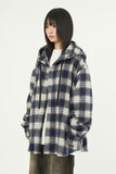 Kiruna hooded overcheck shirt