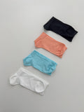 [Basic] Cool Ribbed Silket Long Socks