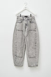 Snow Pannel Wide Denim