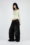 Parachute pocket denim