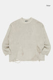 Under damaged wool grunge over knit