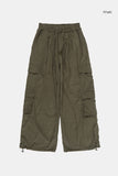 Quattro cargo corduroy banding pants