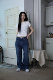 Comfort bootcut denim jeans