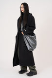 Dart wool over maxi coat