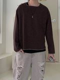 Square neck knit long sleeve