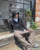 Hito pintuck cargo pants