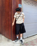 Brine round neck striped knit