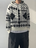 Argyle Hooded Knit