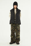 Military cutting cargo half banding pants