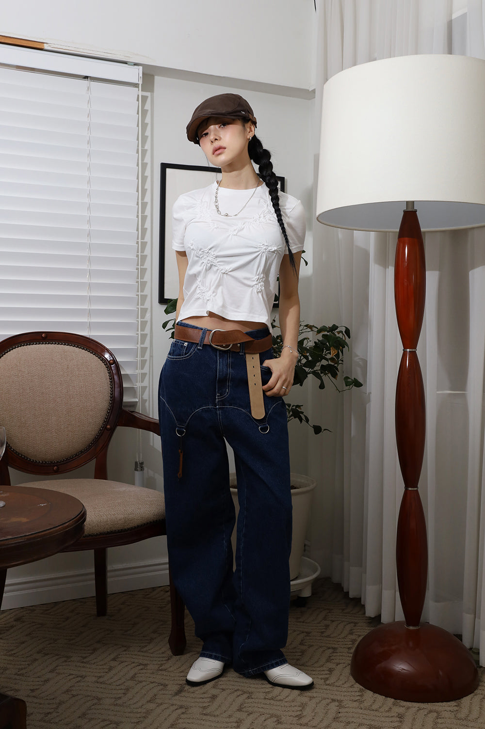 【COLOR iN ID】D-ring cowgirl denim jeans COLOR iN ID(カラーインアイディー) - Dリングカウガールデニム
