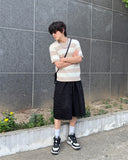 Brine round neck striped knit