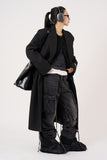 Heart star patched cargo denim pants