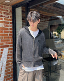 Pico Grunge Mesh Hooded Zip-Up