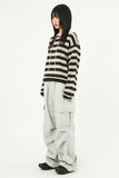 Tracy hooded stripe knit