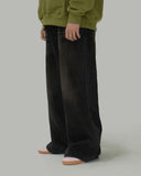 Grunge wide denim pants