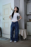 Comfort bootcut denim jeans