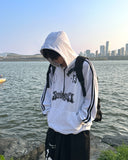 Scannel button hoodie
